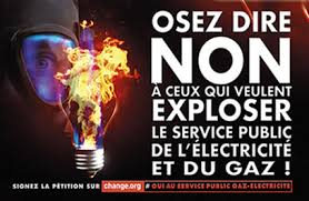 OUI au service public de l'électricité et du gaz !