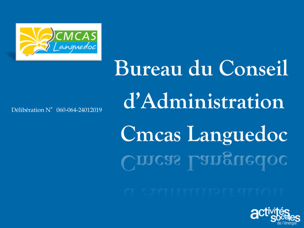 Présentation du Bureau du Conseil d'administration de la Cmcas Languedoc