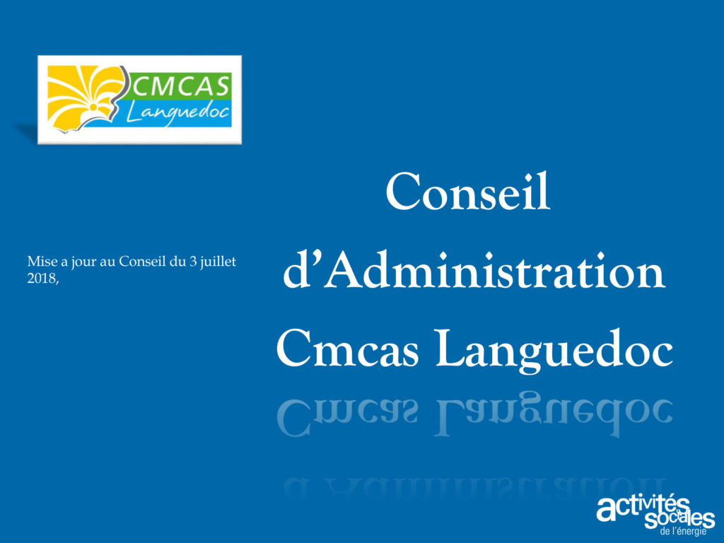 Présentation du Conseil d'administration de la Cmcas Languedoc