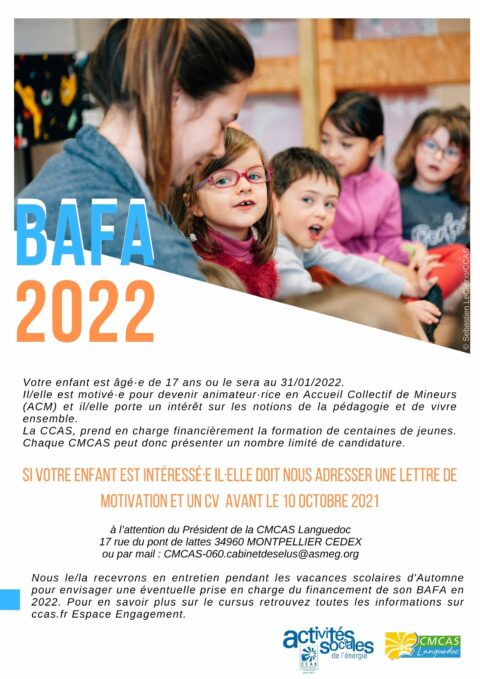 BAFA 2022 : les inscriptions sont ouvertes jusqu’au 10 octobre 2021