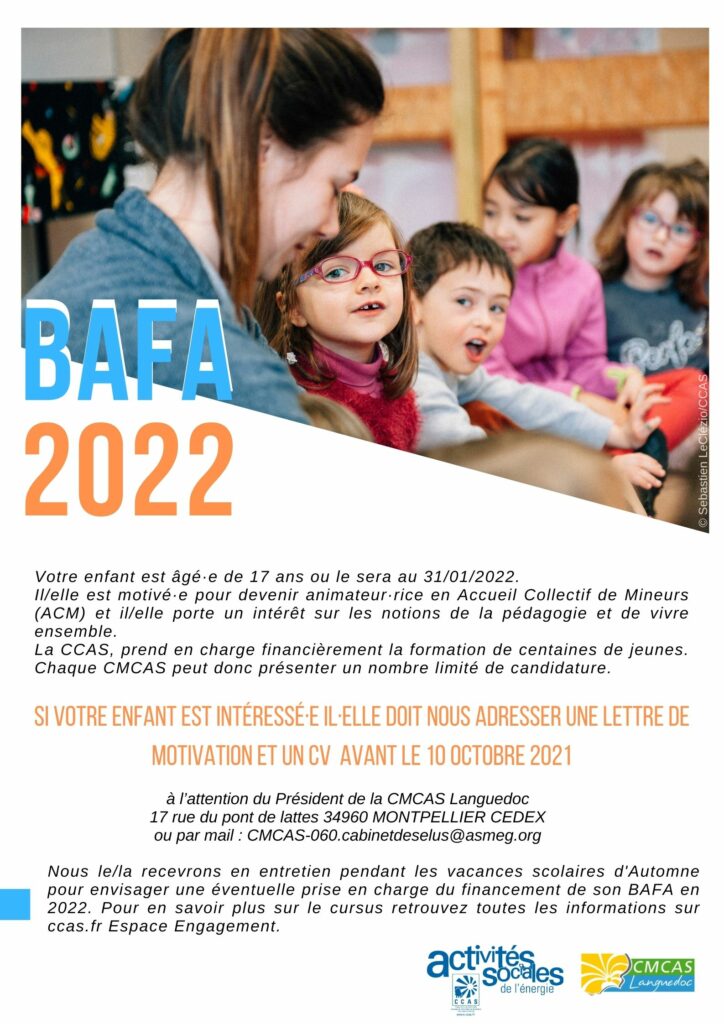 BAFA 2022 : les inscriptions sont ouvertes jusqu'au 10 octobre 2021