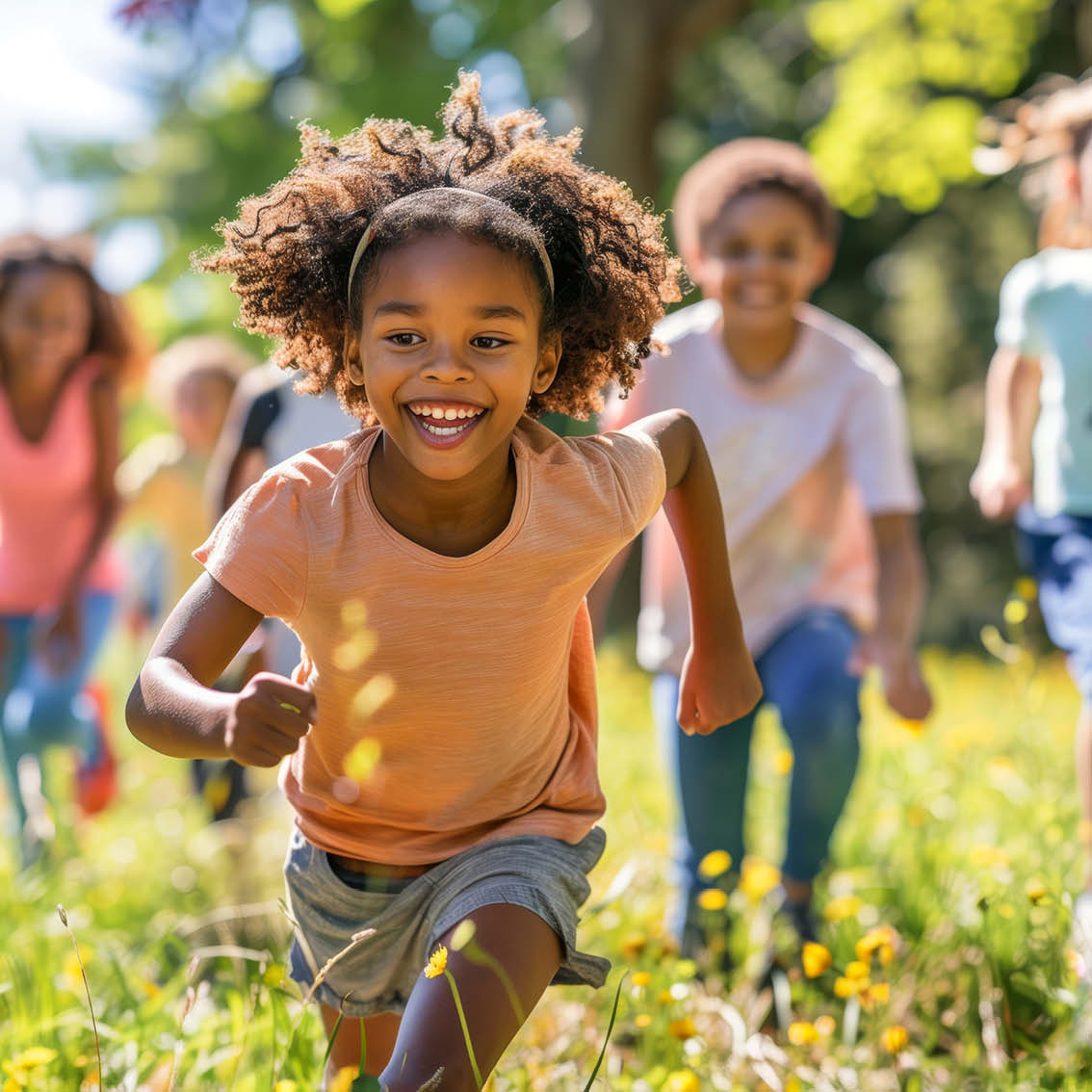 Enfants-s'amusant-en colonie-de-vacances